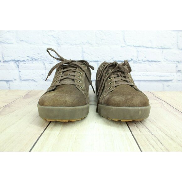 LL Bean Brown Suede Oxford Casual Comfort Lace Up Sneaker Shoes Size 7.5 M - Picture 4 of 9